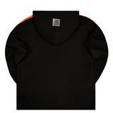 Vinyl art clothing - 83060-01 - fluo taped hoodie - black