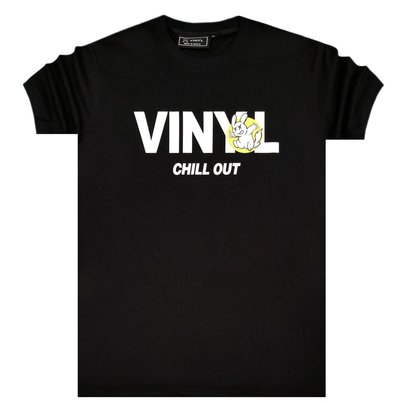 Vinyl art clothing chill out t-shirt - black