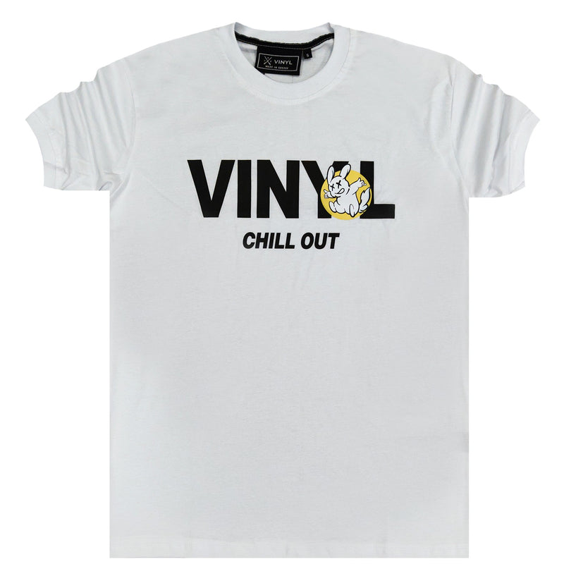 Vinyl art clothing chill out t-shirt - white