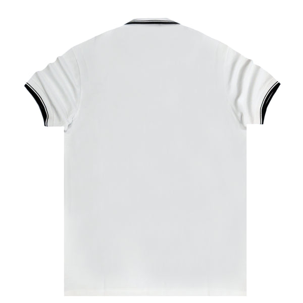 Vinyl art clothing - 88253-02 - white polo with white details