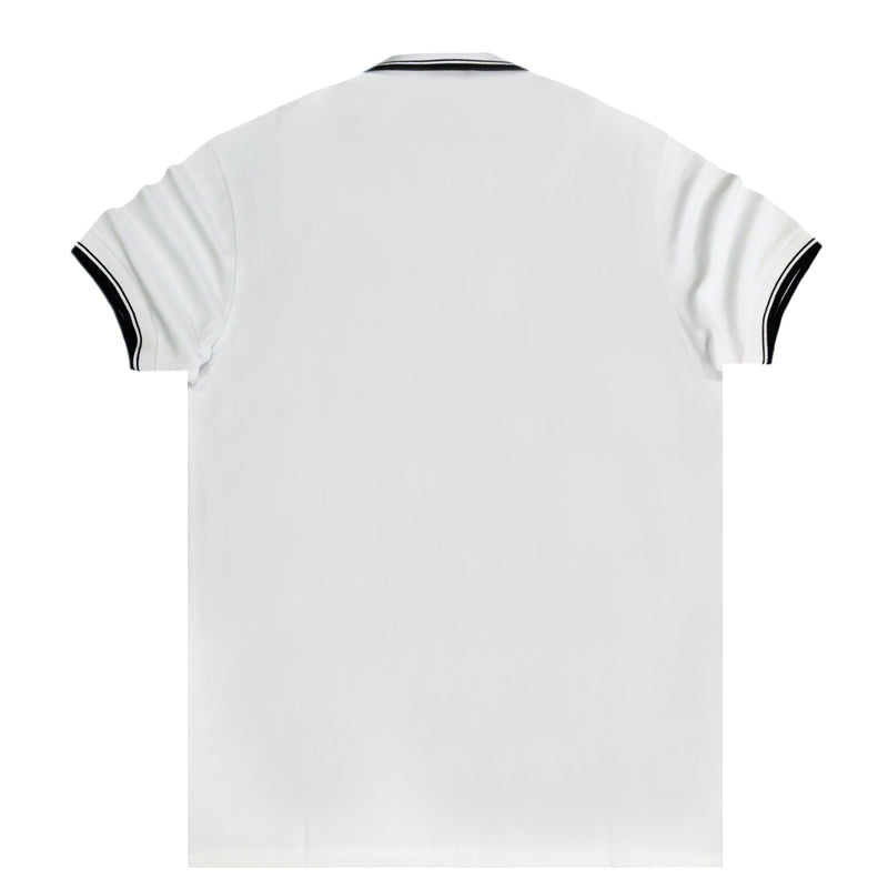 Vinyl art clothing - 88253-02 - white polo with white details