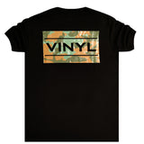 Vinyl art clothing black army logo t-shirt