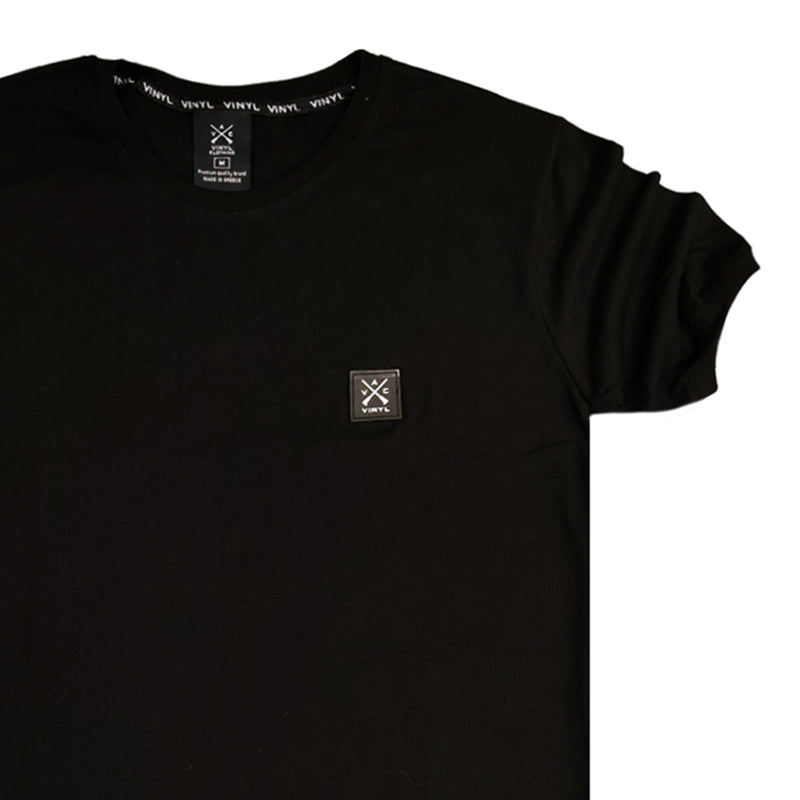 Vinyl art clothing black big logo t-shirt