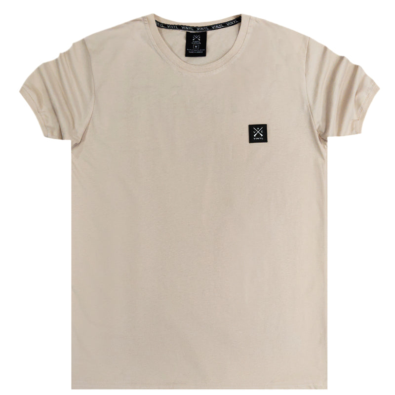 Vinyl art clothing - 92820-77 - beige big logo t-shirt