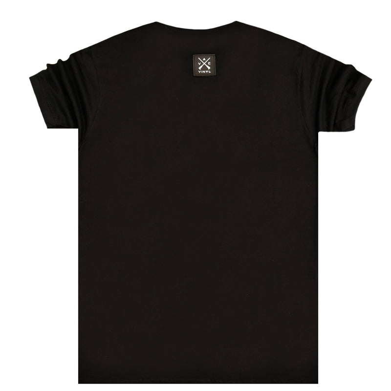 Vinyl art clothing - 95610-01 - t-shirt back on black - black
