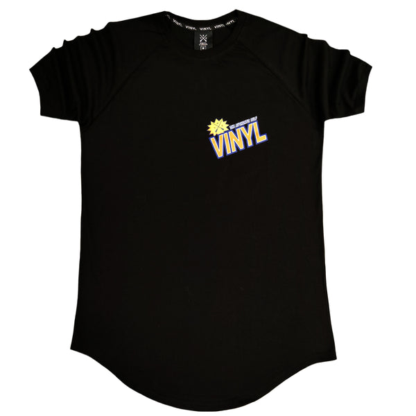 Ανδρική κοντομάνικη μπλούζα Vinyl art clothing - 96724-01 - authentic self t-shirt μαύρο