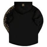 Vinyl art clothing - 98220-01 - full-zip hoodie with logo sleeves - black