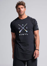 Vinyl art clothing - 82960-01 - black lined colours t-shirt