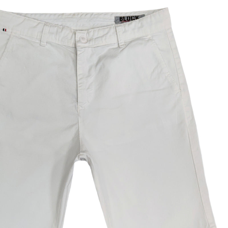 Block Jeans - ART-074 - Chino Shorts - White