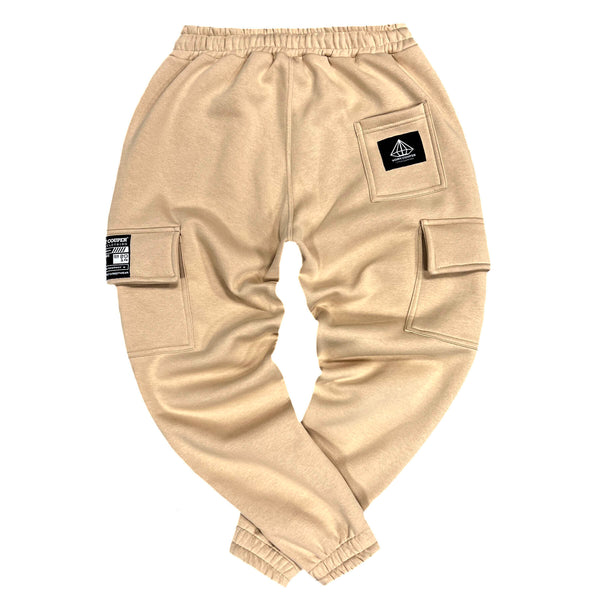 Tony couper  - F23/25 - cargo trackpants - light brown