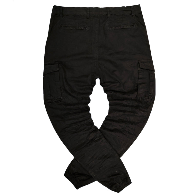 Block jeans - gus black - cargo pants - black