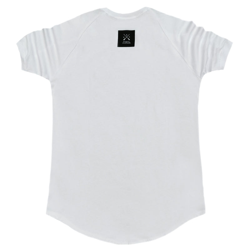 Vinyl art clothing - 29120-02 - white colored logo tape t-shirt