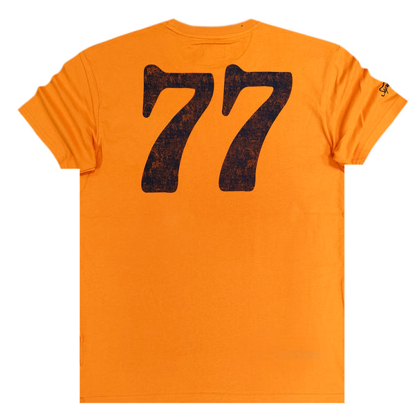 Superdry - M1011333A-ETZ - track vintage collegiate tee - orange