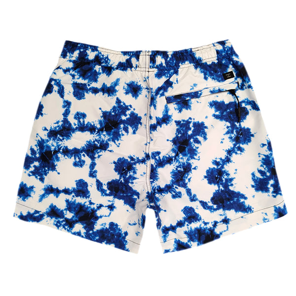 Superdry - M3010172A-6YM - optic tie die studios sd swim short - blue