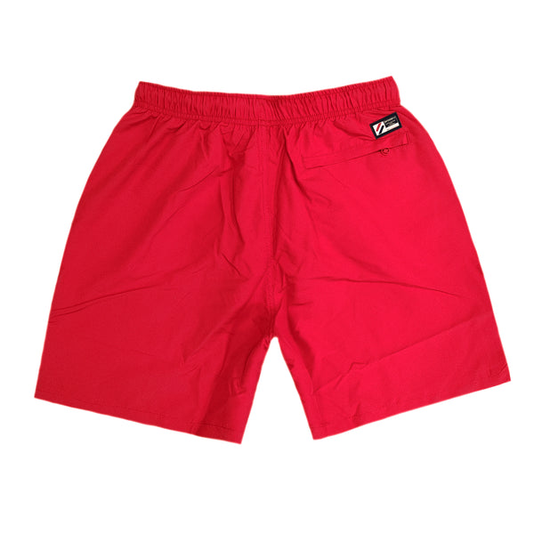 Superdry - M3010187A-OPI - risk code applque 19 inch swim short - red