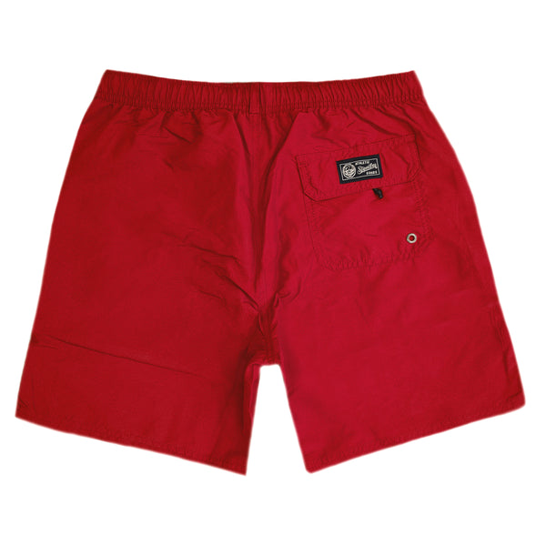 Superdry - M3010188A-RXG - varsity vintage varsity swimshort - red