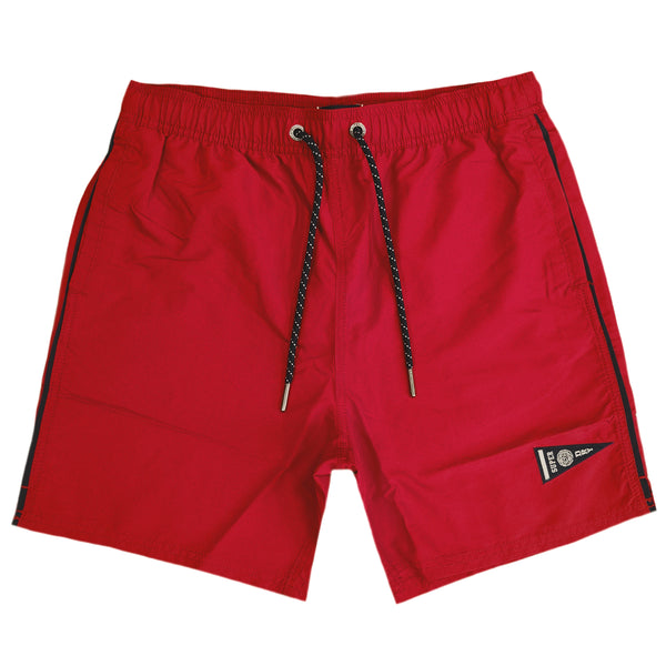 Superdry - M3010188A-RXG - varsity vintage varsity swimshort - red