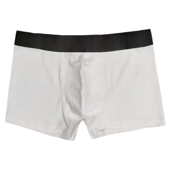 Superdry - M3110349A - trunk black el offset 1 piece boxer - white