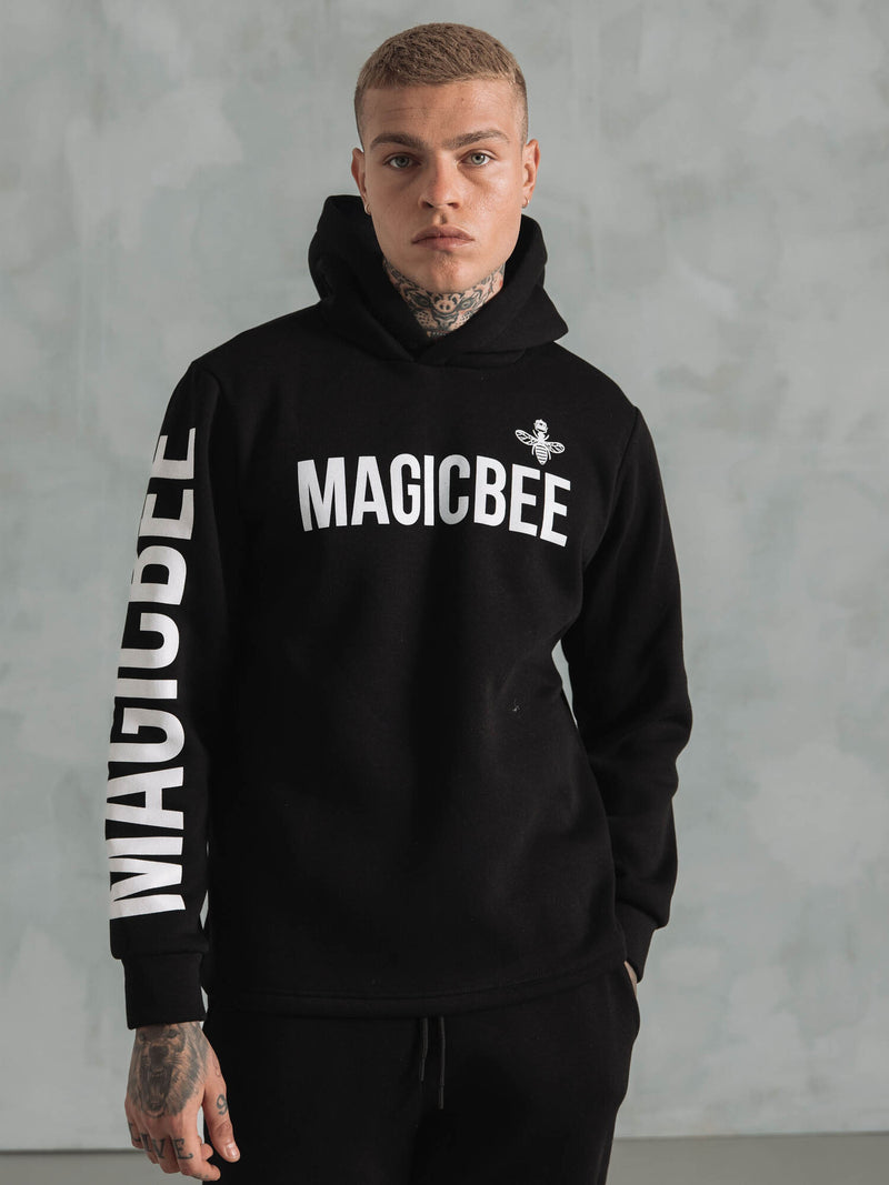 Magicbee - MB22506 - double logo hoodie - black