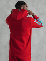 Magicbee - MB22506 - double logo hoodie - red