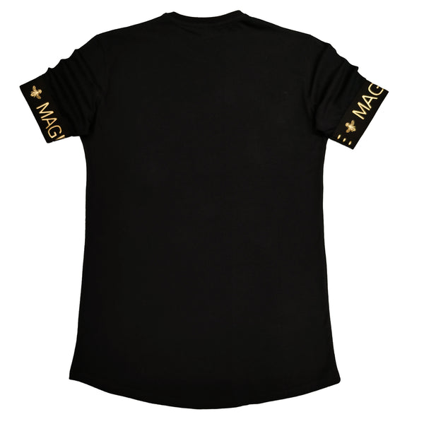 Magic bee - MB2210 - gold elastic tee - black