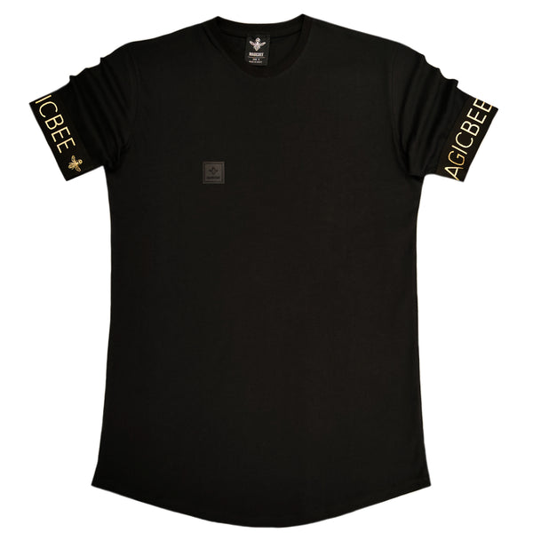 Magic bee - MB2210 - gold elastic tee - black