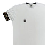 Magic bee - MB2210 - gold elastic tee - white