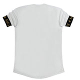 Magic bee - MB2210 - gold elastic tee - white