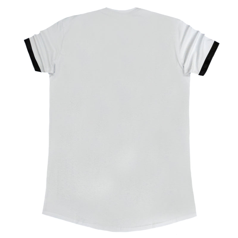 Magic bee - MB2214 - embossed tape tee - white