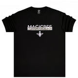 Magicbee - MB2219 - silver foil tee - black