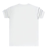 Magicbee - MB2219 - silver foil tee - white