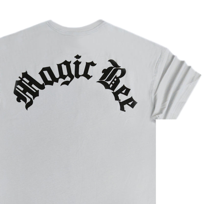 Magicbee - MB2221 - oversize gothic logo - ice grey