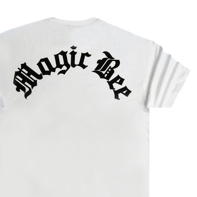 Magicbee - MB2221 - oversize gothic logo - white