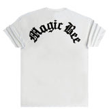 Magicbee - MB2221 - oversize gothic logo - white