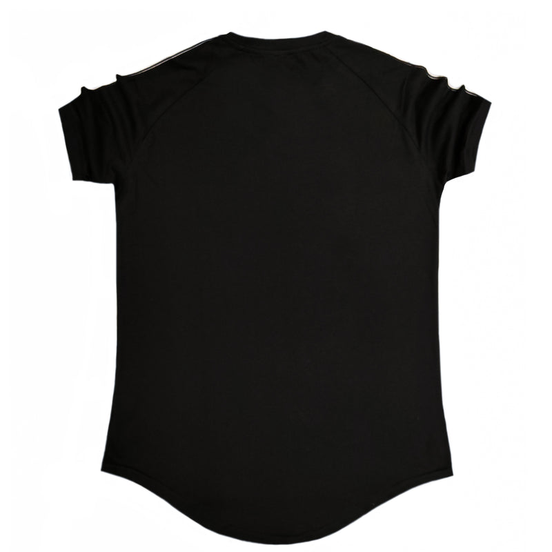 Magicbee - MB2222 - black tape tee - black