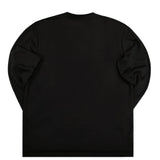 Magicbee - MB22508 - center logo long sleeve tee - black