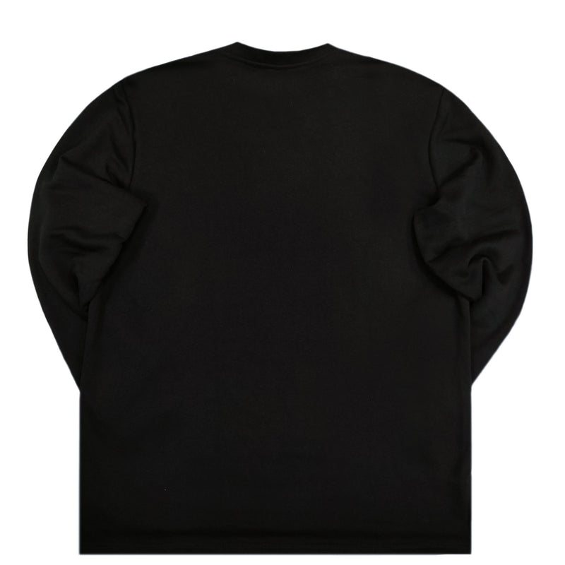 Magicbee - MB22508 - center logo long sleeve tee - black