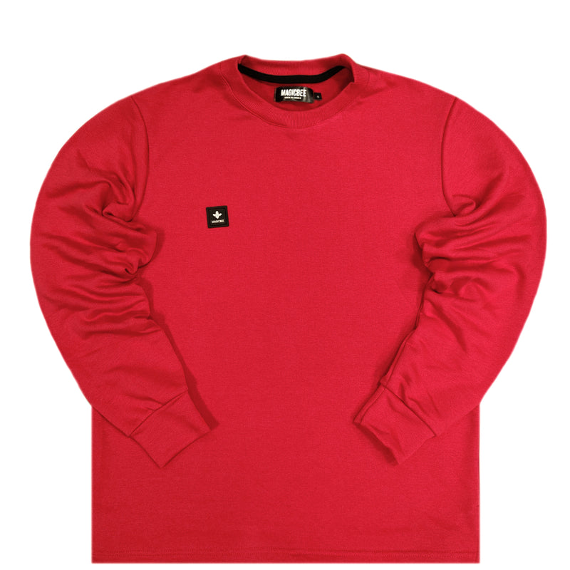 Magicbee - MB22509 - classic long sleeve tee - red