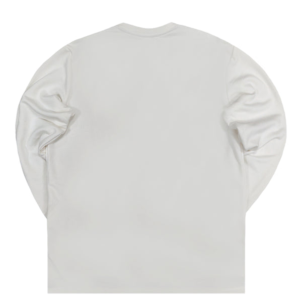 Magicbee - MB22509 - classic long sleeve tee - white