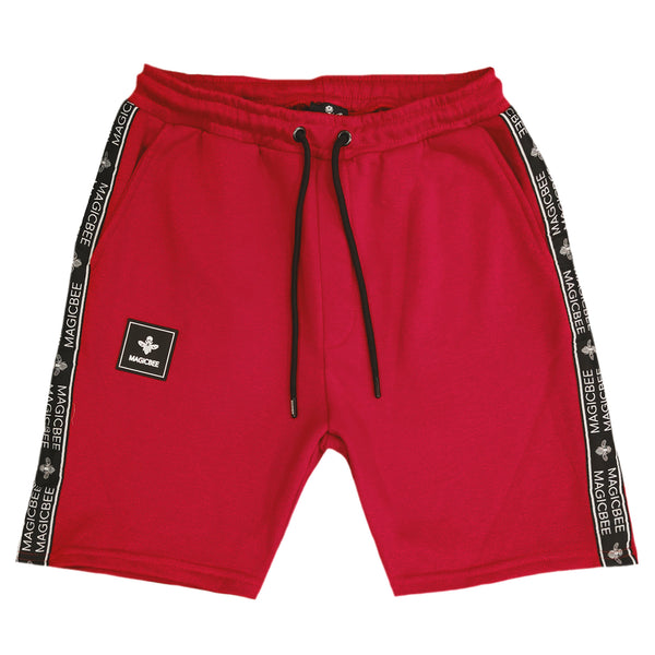 Magic bee double tape shorts - red