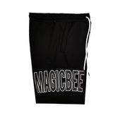 Magic bee - MB2255 - side logo shorts - black