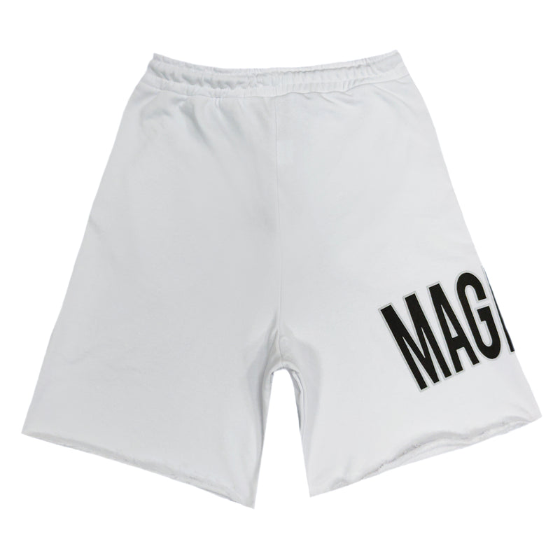 Magic bee - MB2255 - side logo shorts - white