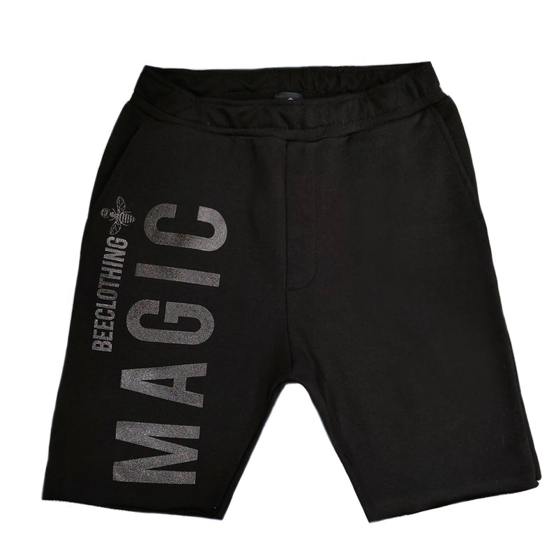 Magicbee - MB2256 - big logo shorts - black