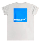 Magicbee back glossy logo tee - white