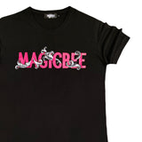 Magic bee - MB2306 - big red logo tee - black