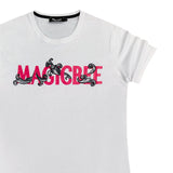 Magic bee - MB2306 - big red logo tee - white