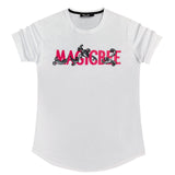 Magic bee - MB2306 - big red logo tee - white