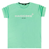 Magic bee - MB2308 - white letters 2018 logo tee - peanut