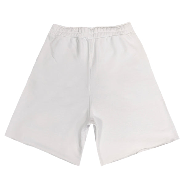 Magicbee gold embroidered shorts - white