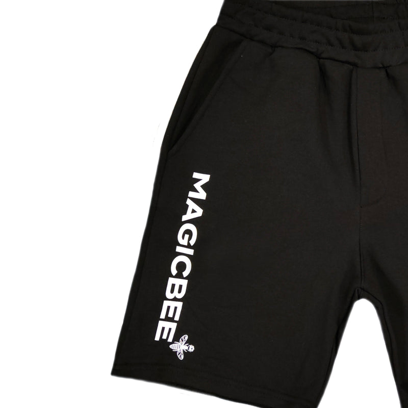 Magic bee - MB2352 - big logo shorts - black